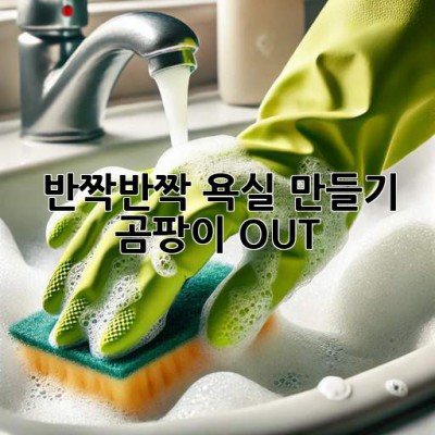 ✨ 반짝반짝 욕실 만들기! 곰팡이 OUT! ✨