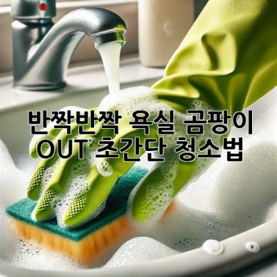 ✨반짝반짝 욕실✨ 곰팡이 OUT! 초간단 청소법