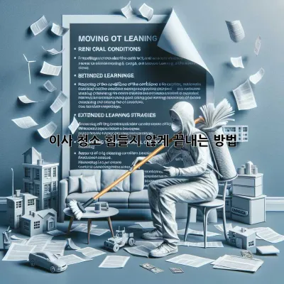 이사 청소, 힘들지 않게 끝내는 방법! ✨