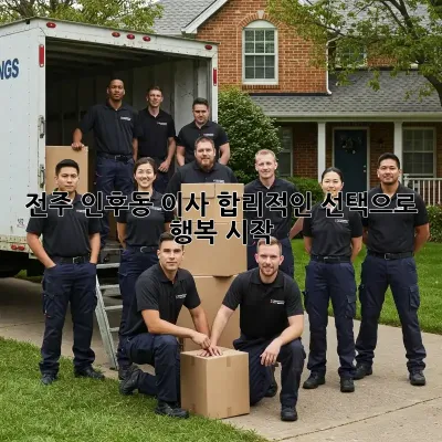 전주 인후동 이사, 합리적인 선택으로 행복 시작! 🚚✨
