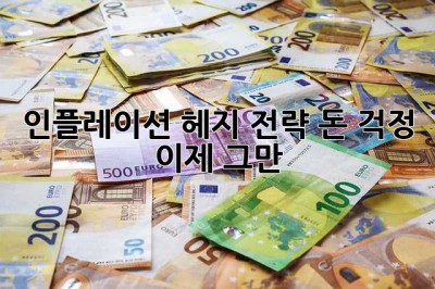 인플레이션 헤지 전략: 돈 걱정, 이제 그만 👋